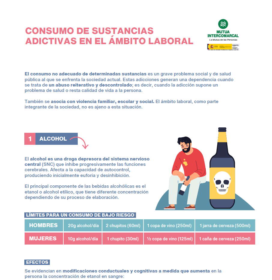 Consumo de sustancias adictivas en el mbito laboral